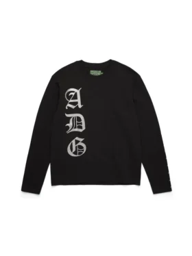 ADG Scripture T-shirt met lange mouwen Zwart