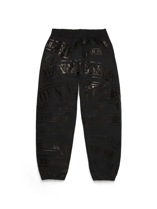 ADG-sweatbroek met bannerprint, zwart