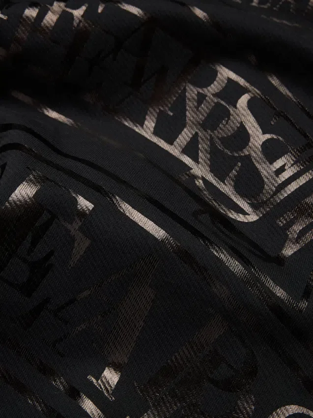 ADG-sweatbroek met bannerprint, zwart
