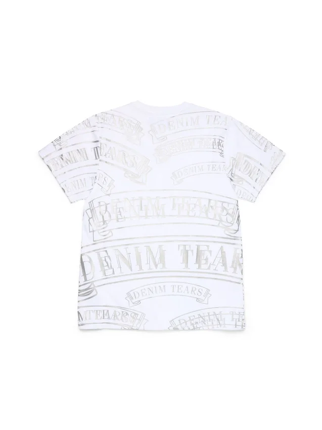 ADG T-shirt met bannerprint, wit
