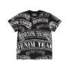 ADG T-shirt met bannerprint, zwart