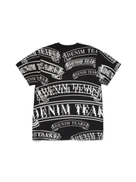 ADG T-shirt met bannerprint, zwart