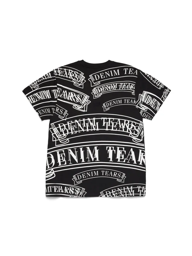 ADG T-shirt met bannerprint, zwart