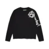 Anarchy Wreath T-shirt met lange mouwen, zwart