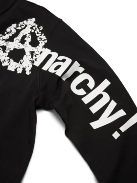 Anarchy Wreath T-shirt met lange mouwen, zwart