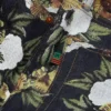 Baggy bloemenprint Denim broek met selvedge