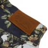 Baggy bloemenprint Denim broek met selvedge