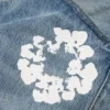 Baggy Cotton Wreath-Denim broek, lichte wassing