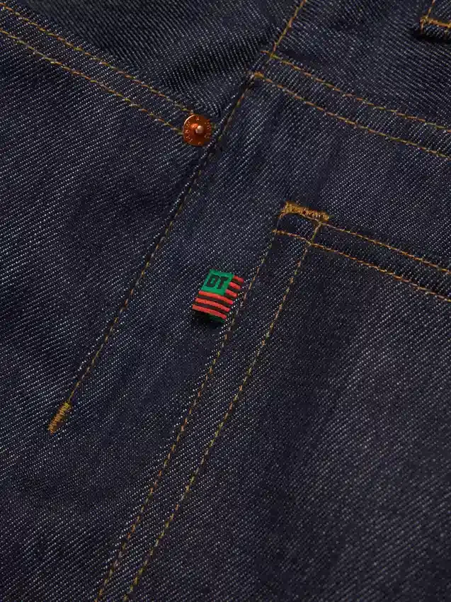Baggy Denim broek met selvedge
