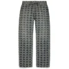 Baggy Jacquard Wreath-Denim-broek