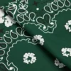 Bandana met Cotton Wreath en paisleypatroon, groen