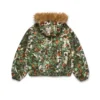 Birch Camo-werkjas met capuchon, groen camouflage