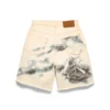 Cloud Camo-Denimshort