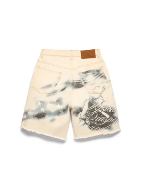 Cloud Camo-Denimshort