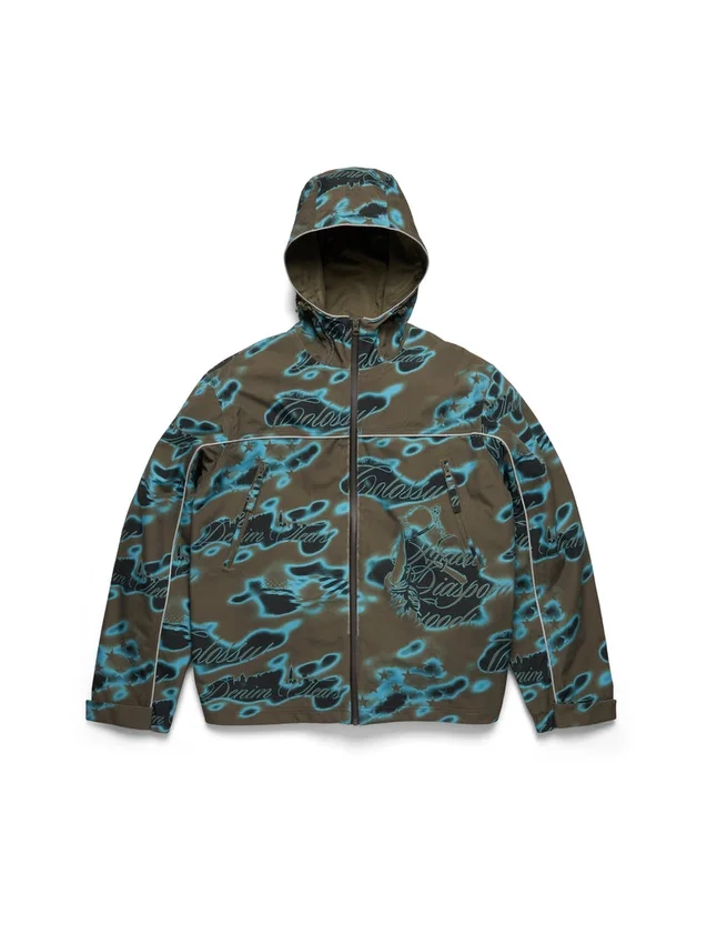Cloud Camo-shelljack met getapete naden