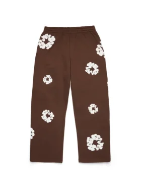 Cotton Wreath baggy joggingbroek donkerbruin