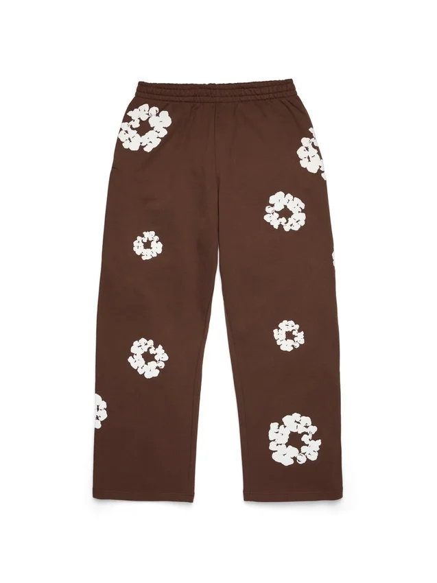 Cotton Wreath baggy joggingbroek donkerbruin