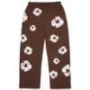 Cotton Wreath baggy joggingbroek donkerbruin