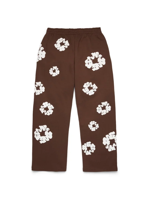 Cotton Wreath baggy joggingbroek donkerbruin