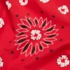 Cotton Wreath bandana met paisley-motief en krans, rood