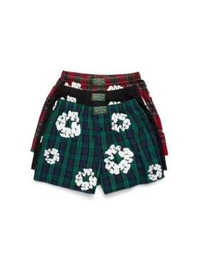 Cotton Wreath Boxershort met kransmotief, 3-pack, multi