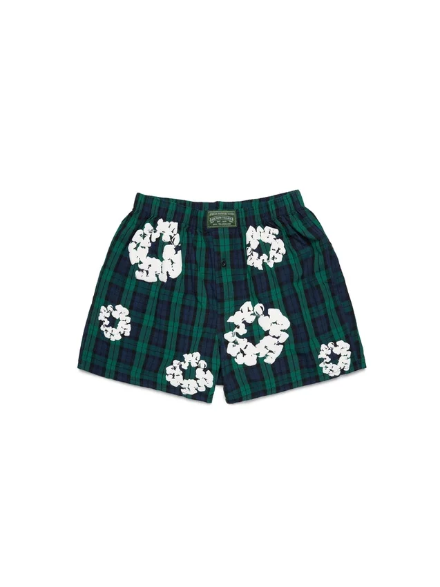 Cotton Wreath Boxershort met kransmotief, 3-pack, multi