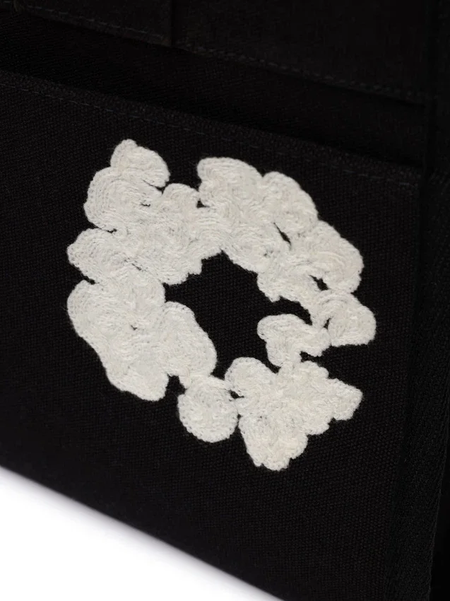 Cotton Wreath Canvas Tas met Katoenen Krans, Klein