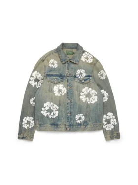 Cotton Wreath-Denim-jasje, ‘Dirty Wash’