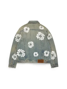 Cotton Wreath-Denim-jasje, ‘Dirty Wash’