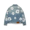 Cotton Wreath-Denim-spijkerjasje, lichte wassing