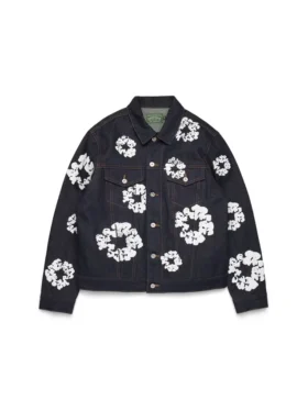 Cotton Wreath-Denimjas met selvedge