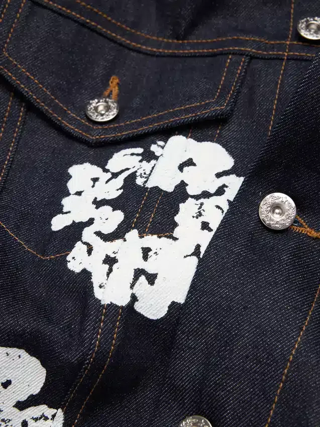 Cotton Wreath-Denimjas met selvedge