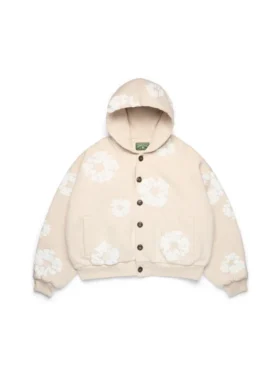 Cotton Wreath Hoodie met capuchon, kleur Oatmeal