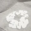 Cotton Wreath Hoodie met kransmotief, grijs