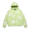 Cotton Wreath Hoodie met rits, mint