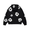 Cotton Wreath Hoodie, zwart