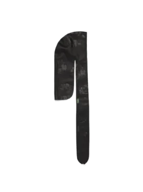 Cotton Wreath leren durag, zwart
