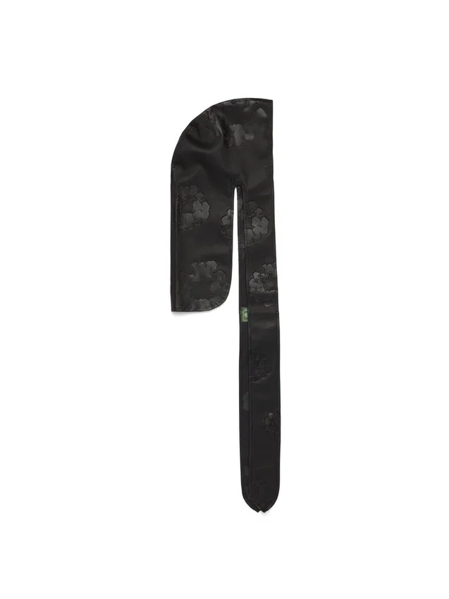 Cotton Wreath leren durag, zwart