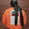 Cotton Wreath leren durag, zwart