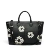 Cotton Wreath leren tas, groot
