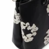 Cotton Wreath leren tas, groot