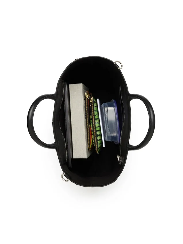 Cotton Wreath leren tas, groot