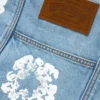 Cotton Wreath lichtgewassen Denim shoppers