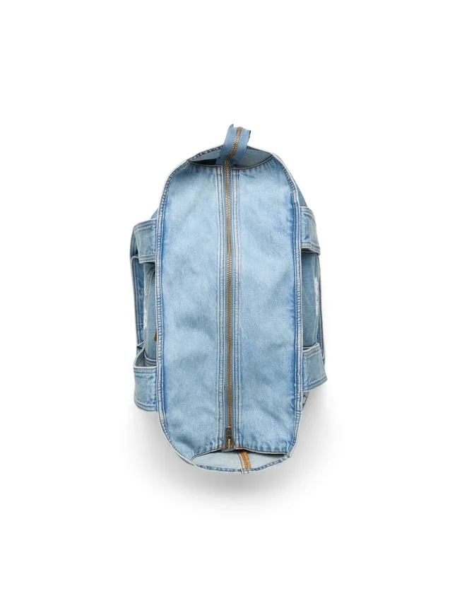 Cotton Wreath lichtgewassen Denim shoppers