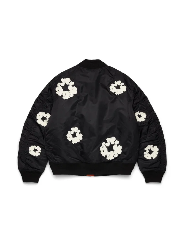 Cotton Wreath MA-1-bomberjack Zwart