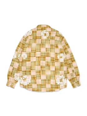 Cotton Wreath Madras overhemd met lange mouwen en knopen