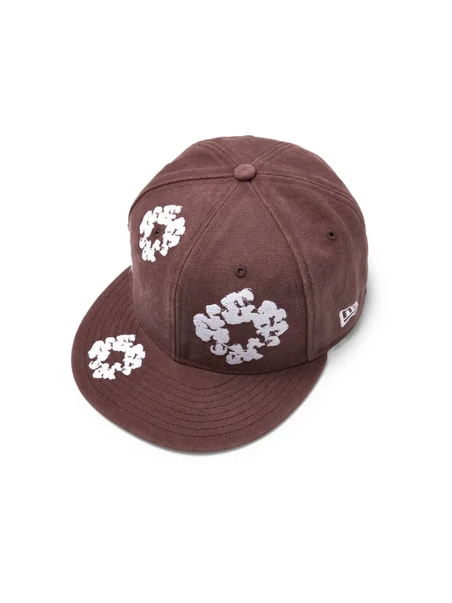 Cotton Wreath New Era 59FIFTY Canvas Fitted-pet bruin