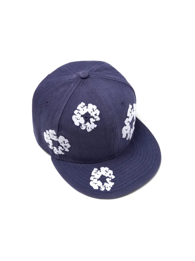 Cotton Wreath New Era 59FIFTY canvas fitted pet indigo