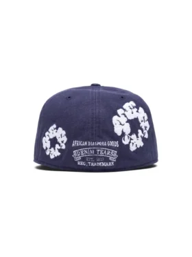 Cotton Wreath New Era 59FIFTY canvas fitted pet indigo
