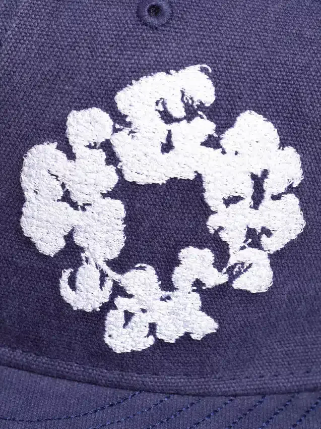 Cotton Wreath New Era 59FIFTY canvas fitted pet indigo